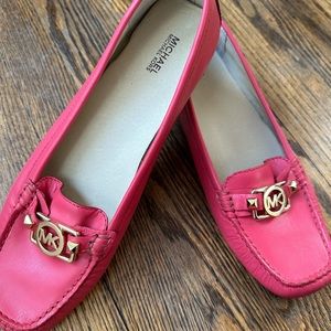 Michael Kors watermelon colored loafers size 11